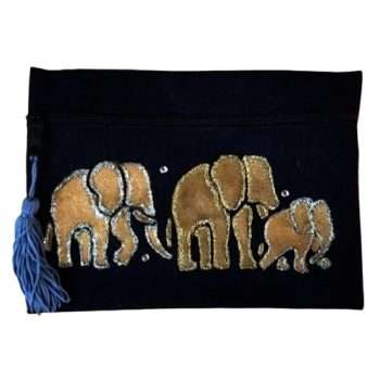 African Elephant Cosmetic Bag