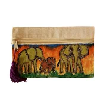 African Elephants in the Sunset