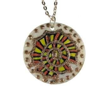 Pendant Round Gold Escargot