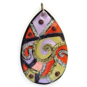 Lavender Teardrop Pendant