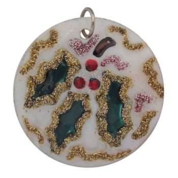 Holly-Pendant Round Shell