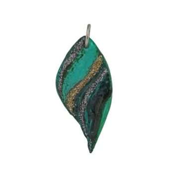 Leaf-Ceramic Pendant