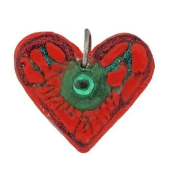 Orange-Heart Pendant