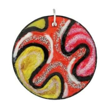 Round Swirl Shell Pendant