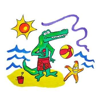 Crocodile Pillowcase Painting Kit