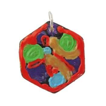 Hexagonal Abstract Pendant