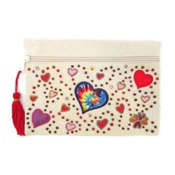 Hearts Abound Cosmetic Bag Appliqué