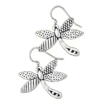 Dragonfly Pewter Earrings