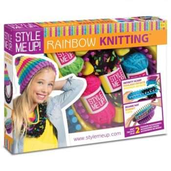 Kids Rainbow Knitting Kit - Image 2