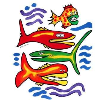 Fish Posse Pillowcase Painting Kit