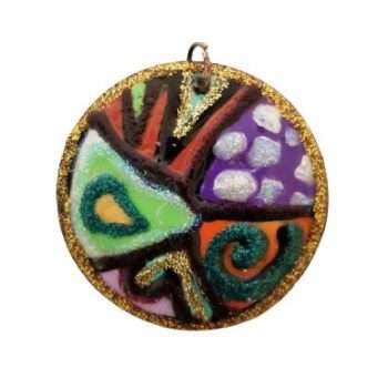 Sparkling Pizza Pendant