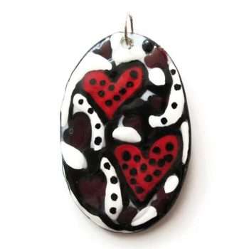 Strawberry Hearts Pendant