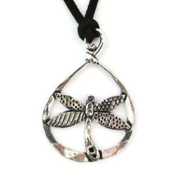 Dragonfly Hoop Necklace