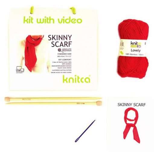 Skinny Scarf Knitting Kit
