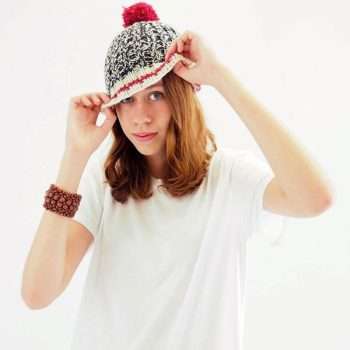 Sock Monkey Hat Girl