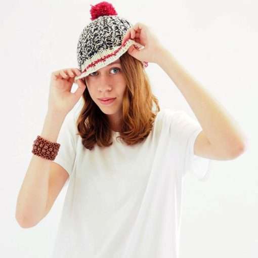 Sock Monkey Hat Girl