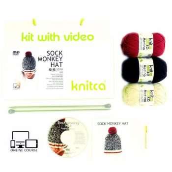 Sock Monkey Hat Kit