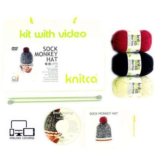 Sock Monkey Hat Kit