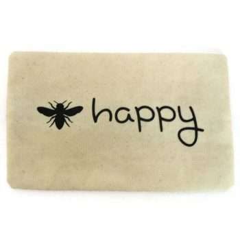 bee happy cosmetic bag