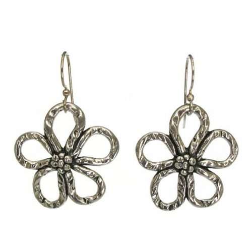 flower wire earrings