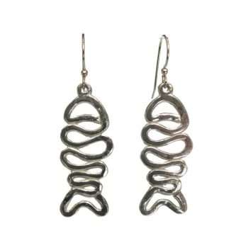 Fish Woodstock Earrings