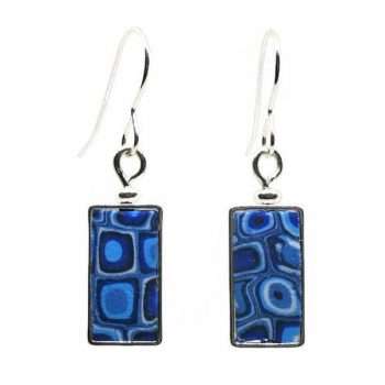 Blue Mosaic Earrings