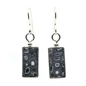 Black Mosaic Earrings