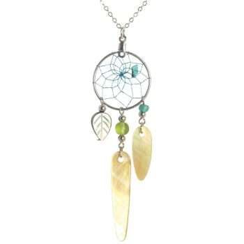 Dream Catcher Necklace - Mother of Pearl
