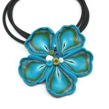 Frilled Turquoise Pendant