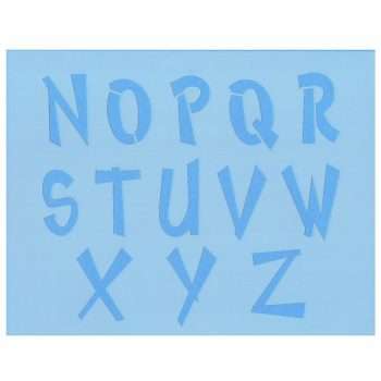 Alternative view of Stencil - Cosmic Alphabet
