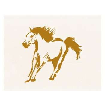 Alternative view of Stencil - Galloping Horse