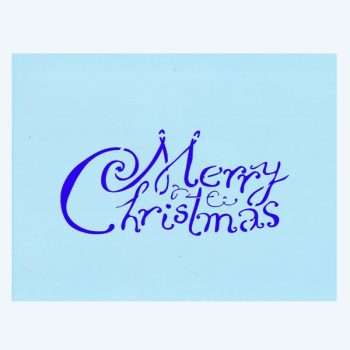Merry Christmas Stencil