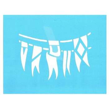 Nautical Pennants Stencil