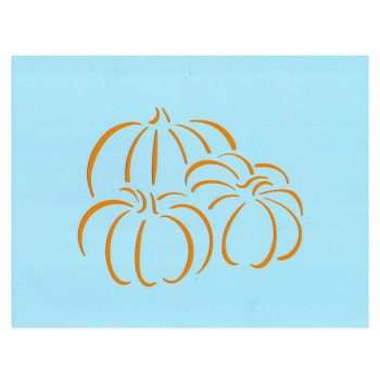 pumpkin trio stencil