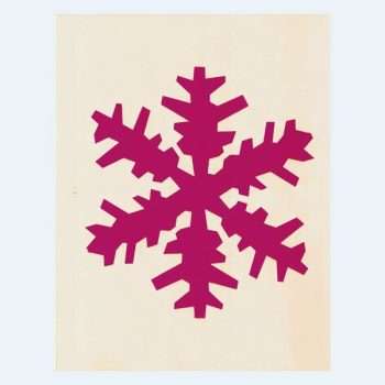 Alternative view of Stencil - Snowflake