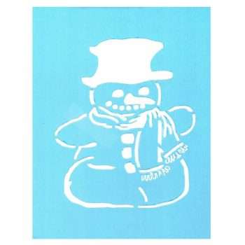 Snowman Stencil
