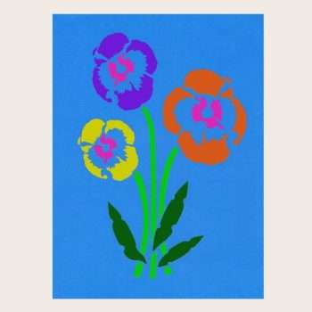 Pansy Stencil