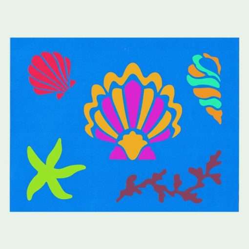 Summer Shells Stencil