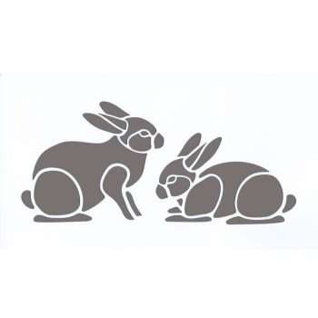 Bunny Rabbits Stencil
