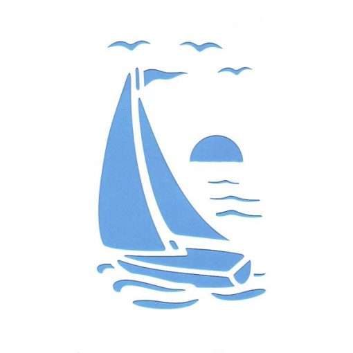 Stencil - Sailing Boat - Image 2