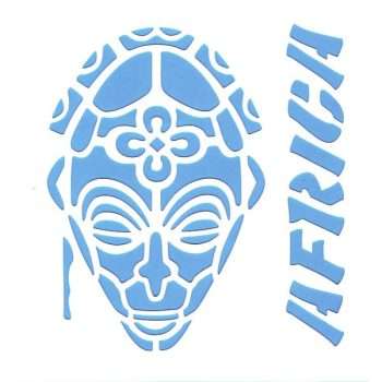 Alternative view of Stencil - African Mask