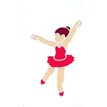 Ballerina Stencil