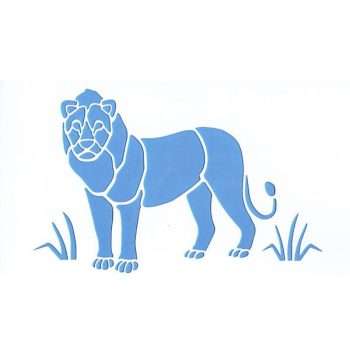 Alternative view of Stencil - Lion 15 cm x 28.5 cm