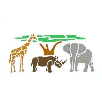 Wildlife Stencil