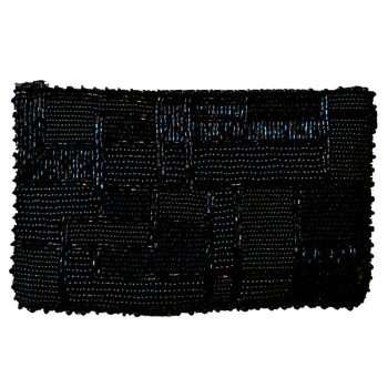 Black Beaded Bag