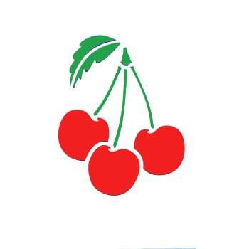 Cherries Stencil