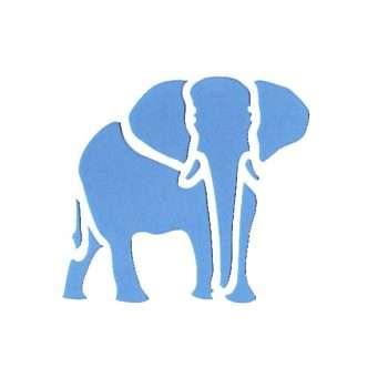 Small Elephant Stencil