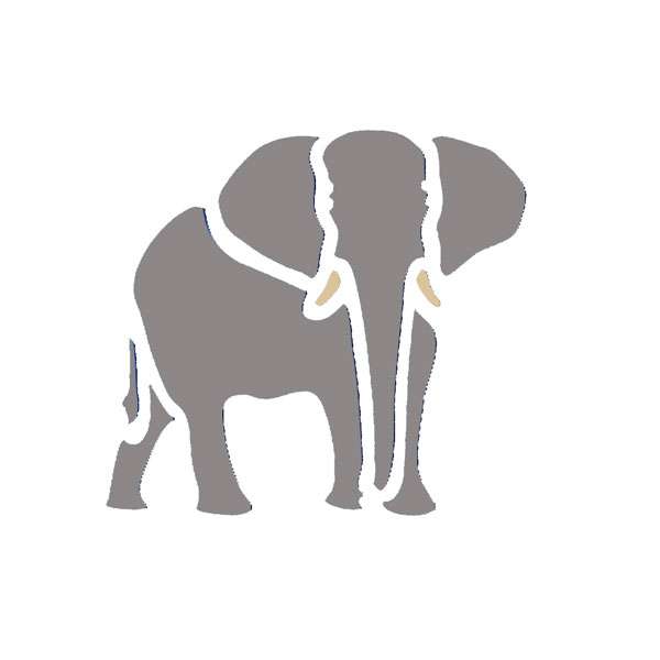 Small Elephant Stencil