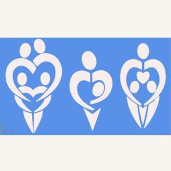 Creative Stencil - Loving Family