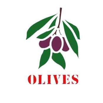 Olive Twig Stencil